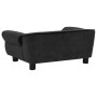 Black plush dog sofa 72x45x30 cm by vidaXL, Beds for dogs - Ref: Foro24-171038, Price: 71,99 €, Discount: %