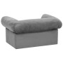 Sofá para perros con cajón felpa gris 75x50x38 cm de vidaXL, Camas para perros - Ref: Foro24-171076, Precio: 99,80 €, Descuen...