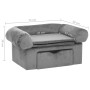 Hundesofa mit grauer Plüschschublade 75x50x38 cm von vidaXL, Betten für Hunde - Ref: Foro24-171076, Preis: 99,80 €, Rabatt: %