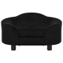 Black plush dog sofa 67x47x36 cm by vidaXL, Beds for dogs - Ref: Foro24-171086, Price: 91,83 €, Discount: %