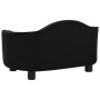 Black plush dog sofa 67x47x36 cm by vidaXL, Beds for dogs - Ref: Foro24-171086, Price: 91,83 €, Discount: %