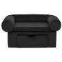 Dog sofa with black plush drawer 75x50x38 cm by vidaXL, Beds for dogs - Ref: Foro24-171078, Price: 97,19 €, Discount: %