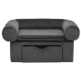 Dog sofa with dark gray plush drawer 75x50x38 cm by vidaXL, Beds for dogs - Ref: Foro24-171079, Price: 96,90 €, Discount: %