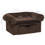 Sofá para perros con cajón felpa marrón 75x50x38 cm de vidaXL, Camas para perros - Ref: Foro24-171077, Precio: 96,90 €, Descu...