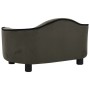 Dark gray plush dog sofa 67x47x36 cm by vidaXL, Beds for dogs - Ref: Foro24-171087, Price: 91,83 €, Discount: %