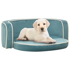 Sofá plegable de perros cojín lavable felpa turquesa 73x67x26cm de vidaXL, Camas para perros - Ref: Foro24-171115, Precio: 76...