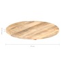 Runde Tischplatte aus massivem Mangoholz 15-16 mm 50 cm von vidaXL, Tischplatten - Ref: Foro24-286000, Preis: 39,30 €, Rabatt: %