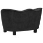 Black plush dog sofa 66x43x40 cm by vidaXL, Beds for dogs - Ref: Foro24-171126, Price: 85,63 €, Discount: %