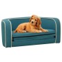 Klappbares Hundesofa, waschbares Kissen, türkisfarbenes Leinen, 76 x 71 x 30 cm von vidaXL, Betten für Hunde - Ref: Foro24-17...