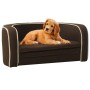 Klappsofa für Hunde, waschbares braunes Leinenkissen, 76 x 71 x 30 cm von vidaXL, Betten für Hunde - Ref: Foro24-171117, Prei...