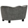 Sofá para perro felpa gris 66x43x40 cm de vidaXL, Camas para perros - Ref: Foro24-171124, Precio: 89,44 €, Descuento: %