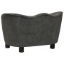 Sofá para perro felpa gris oscuro 66x43x40 cm de vidaXL, Camas para perros - Ref: Foro24-171127, Precio: 89,44 €, Descuento: %