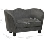 Dunkelgraues Hundesofa aus Plüsch, 66 x 43 x 40 cm von vidaXL, Betten für Hunde - Ref: Foro24-171127, Preis: 89,99 €, Rabatt: %