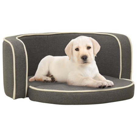 Sofá plegable para perros cojín lavable de lino gris 76x71x30cm de vidaXL, Camas para perros - Ref: Foro24-171116, Precio: 55...