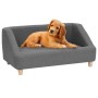 Sofá para perros de lino gris 85x50x39 cm de vidaXL, Camas para perros - Ref: Foro24-171140, Precio: 112,08 €, Descuento: %