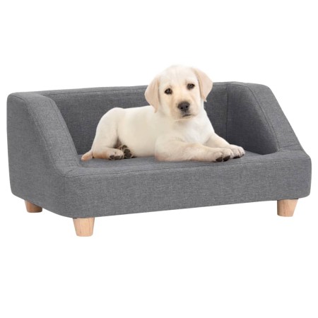 Hundesofa aus grauem Leinen, 95 x 63 x 39 cm von vidaXL, Betten für Hunde - Ref: Foro24-171148, Preis: 138,99 €, Rabatt: %