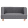 Hundesofa aus grauem Leinen, 95 x 63 x 39 cm von vidaXL, Betten für Hunde - Ref: Foro24-171148, Preis: 138,99 €, Rabatt: %