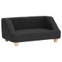 Sofá para perros de lino negro 95x63x39 cm de vidaXL, Camas para perros - Ref: Foro24-171150, Precio: 137,38 €, Descuento: %