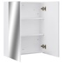 323607 Bathroom Mirror Cabinet White 60x15x75 cm MDF by vidaXL, bathroom vanities - Ref: Foro24-323607, Price: 129,13 €, Disc...