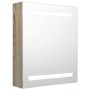 Armario de baño con espejo roble 50x14x60 cm de vidaXL, Tocadores de baño - Ref: Foro24-326484, Precio: 108,10 €, Descuento: %