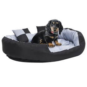 Reversible and washable gray and black dog cushion 110x80x23 cm by vidaXL, Beds for dogs - Ref: Foro24-171209, Price: 62,99 €...