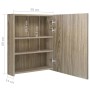 Armario de baño con espejo roble 50x14x60 cm de vidaXL, Tocadores de baño - Ref: Foro24-326484, Precio: 108,10 €, Descuento: %