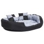 Cojín para perro reversible y lavable gris y negro 110x80x23 cm de vidaXL, Camas para perros - Ref: Foro24-171209, Precio: 62...