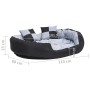 Cojín para perro reversible y lavable gris y negro 110x80x23 cm de vidaXL, Camas para perros - Ref: Foro24-171209, Precio: 62...