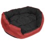 Cojín para perro reversible y lavable rojo y negro 85x70x20 cm de vidaXL, Camas para perros - Ref: Foro24-171216, Precio: 43,...