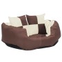 Reversible and washable brown and cream dog cushion 65x50x20cm by vidaXL, Beds for dogs - Ref: Foro24-171211, Price: 38,03 €,...