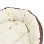 Cojín para perro reversible y lavable marrón y crema 85x70x20cm de vidaXL, Camas para perros - Ref: Foro24-171212, Precio: 41...