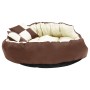 Cojín para perro reversible y lavable marrón crema 110x80x23 cm de vidaXL, Camas para perros - Ref: Foro24-171213, Precio: 51...