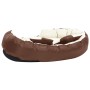 Cojín para perro reversible y lavable marrón crema 110x80x23 cm de vidaXL, Camas para perros - Ref: Foro24-171213, Precio: 51...