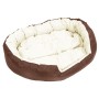 Cojín para perro reversible y lavable marrón crema 110x80x23 cm de vidaXL, Camas para perros - Ref: Foro24-171213, Precio: 51...