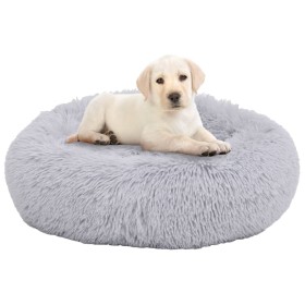 Washable cushion for dogs and cats plush light gray 70x70x15 cm by vidaXL, Beds for dogs - Ref: Foro24-171227, Price: 38,99 €...