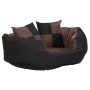 Cojín para perro reversible y lavable negro y marrón 65x50x20cm de vidaXL, Camas para perros - Ref: Foro24-171219, Precio: 41...