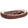 Cojín para perro reversible y lavable marrón crema 150x120x25cm de vidaXL, Camas para perros - Ref: Foro24-171214, Precio: 84...