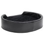 Black plush and synthetic leather dog bed 79x70x19 cm by vidaXL, Beds for dogs - Ref: Foro24-171262, Price: 56,99 €, Discount: %