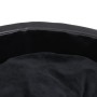 Black plush and synthetic leather dog bed 79x70x19 cm by vidaXL, Beds for dogs - Ref: Foro24-171262, Price: 56,99 €, Discount: %