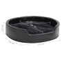 Black plush and synthetic leather dog bed 79x70x19 cm by vidaXL, Beds for dogs - Ref: Foro24-171262, Price: 56,99 €, Discount: %