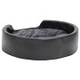 Cama de perros felpa y cuero sintético gris oscuro 69x59x19 cm de vidaXL, Camas para perros - Ref: Foro24-171265, Precio: 46,...