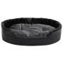 Cama de perros felpa y cuero sintético gris oscuro 90x79x20 cm de vidaXL, Camas para perros - Ref: Foro24-171267, Precio: 72,...