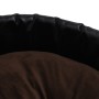 Cama de perros felpa y cuero sintético negro marrón 90x79x20 cm de vidaXL, Camas para perros - Ref: Foro24-171259, Precio: 51...