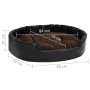 Cama de perros felpa y cuero sintético negro marrón 90x79x20 cm de vidaXL, Camas para perros - Ref: Foro24-171259, Precio: 51...