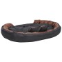 Cojín para perro reversible y lavable negro marrón 150x120x25cm de vidaXL, Camas para perros - Ref: Foro24-171222, Precio: 87...