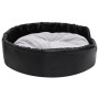 Plush and synthetic leather dog bed black gray 90x79x20 cm by vidaXL, Beds for dogs - Ref: Foro24-171255, Price: 57,49 €, Dis...