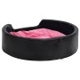 Cama de perros felpa y cuero sintético negro y rosa 79x70x19 cm de vidaXL, Camas para perros - Ref: Foro24-171274, Precio: 42...