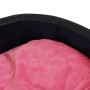 Cama de perros felpa y cuero sintético negro y rosa 79x70x19 cm de vidaXL, Camas para perros - Ref: Foro24-171274, Precio: 42...