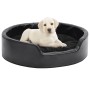 Cama para perros felpa y cuero sintético negra 69x59x19 cm de vidaXL, Camas para perros - Ref: Foro24-171261, Precio: 48,09 €...