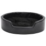 Cama para perros felpa y cuero sintético negra 69x59x19 cm de vidaXL, Camas para perros - Ref: Foro24-171261, Precio: 45,35 €...